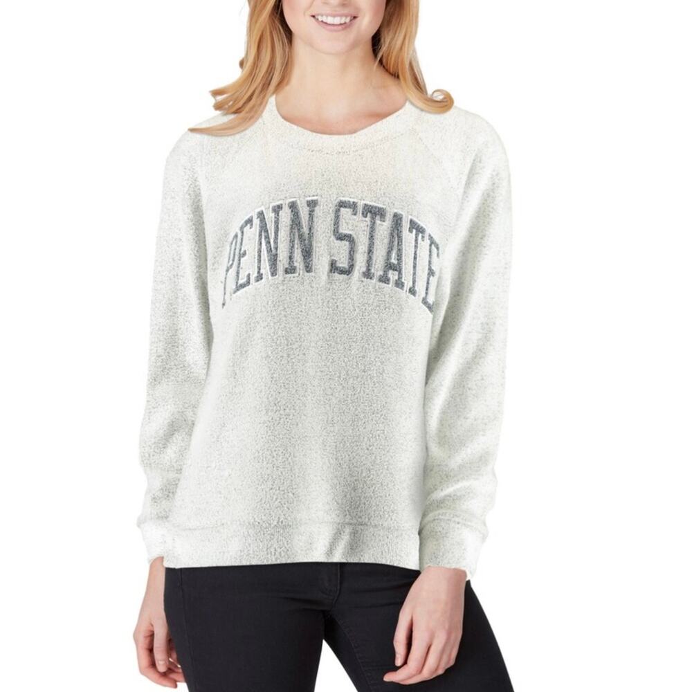 Women's Size S Pressbox Gray Penn State Nittany Lions Helena Comfy Sweatshirt